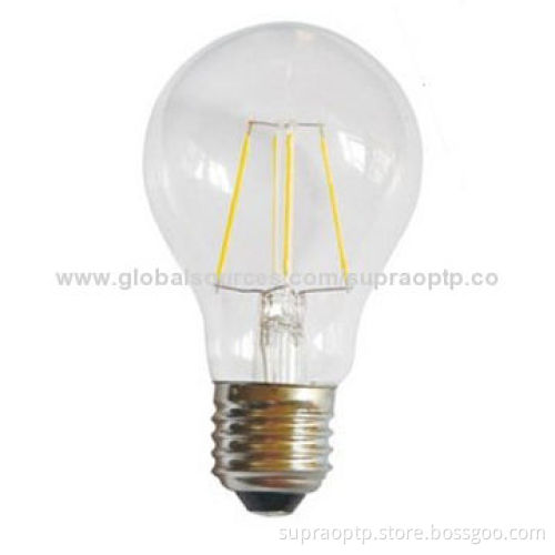 360 Degrees Beam Angle 5W LED Filament Light, E26/E27/B22 Base/CE Certified/RoHS Directive-compliant